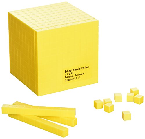 School Smart Kit de 10 bloques de base para principiantes, amarillo, juego de 421