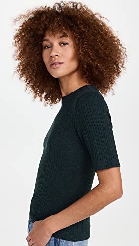 Image of Vince Women's Elbow Sleeve Crew Neck Top