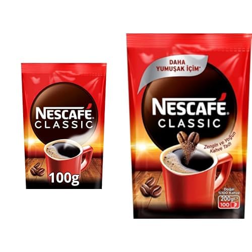 Nescafé Classic Çözünebilir Kahve Ekopaket, 100 g ve Nescafé Classic Çözünebilir Kahve Ekopaket, 200 g