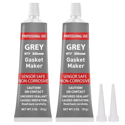 Image of 1DFAUL RTV Silicone Gasket Maker, High Temp Silicone Resist Oil, Gray, 170g