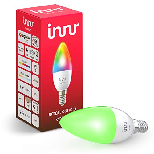 Innr E14 Smart LED Kerze, Color, kompatibel mit Philips Hue*, Google & Alexa (Bridge erforderlich) dimmbar, RGBW, 1-Pack, RB 250 C
