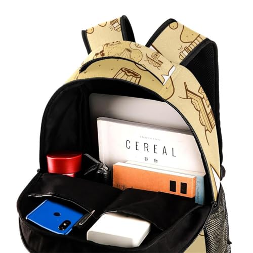 Sac à dos d'école multicolore décontracté pour enfants et ordinateur 40cm