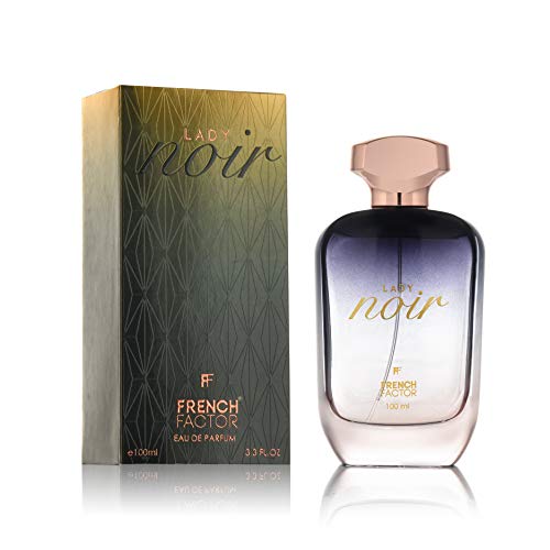 Image of French Factor Lady Noir | Long Lasting | Woman Perfume | Floral Notes | Ideal Gift For Girls | Everyday wear Perfume | Pack of 1, 100Ml