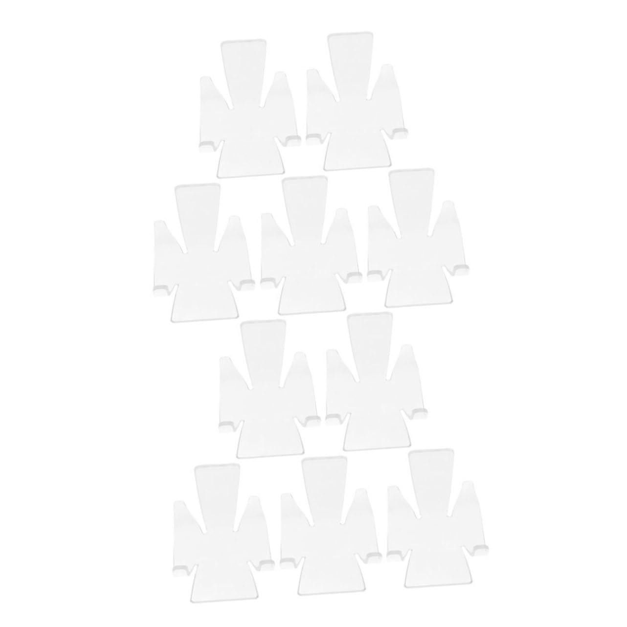 Ciieeo Sturdy Crystal Pendant Display Stand 10pcs Acrylic Mineral Holder for Specimens