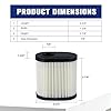 Powtol 36905 Air Filter for Toro Recycler 22 GTS 6.5HP 20016 20017 20018 Lawn Mower Tecumseh 751-11122 LV195EA with RJ19LM Spark Plug (Pack of 2)