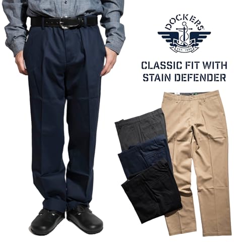Dockers Men's Classic Fit Signature Iron Free Khaki with Stain Defender Pants (Regular and Big & Tall)2