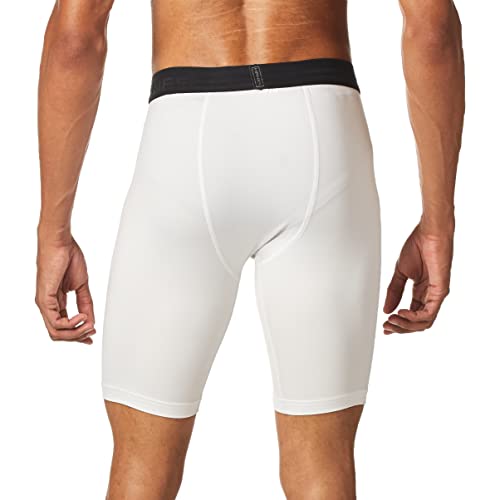 Hanes Men's Sport Performance Compression Short, True White/Ebony, Small #TOP1