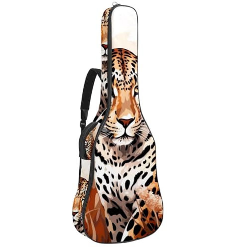 JRHEJTFZ Housse pour guitare acoustique de 1,9 cm d’épaisseur, imperméable, durable et élégant, motif léopard rugissant, Multicolore 5., 42.9×16.9×4.7 in, Motif imprimé tendance - Les Beatles, Paul McCartney, John Lennon, RIngo Starr, George Harrison JRHEJTFZ Housse pour guitare acoustique de 1,9 cm d'épaisseur, imperméable, durable et élégant, motif léopard rugissant, Multicolore 5., 42.9x16.9x4.7 in, Motif imprimé tendance