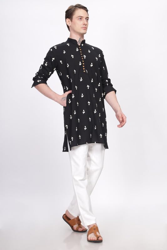 Image of BE ACTIVE Men's Traditional Embroidered Full Sleeves Kurta || Cotton Kurta for Men || Men Kurta for Wedding || Kurta for Men (A-SK1021 Parent)