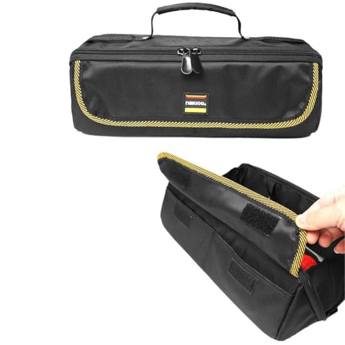 Sac à outils utilitaire à large ouverture et fermeture éclair robuste