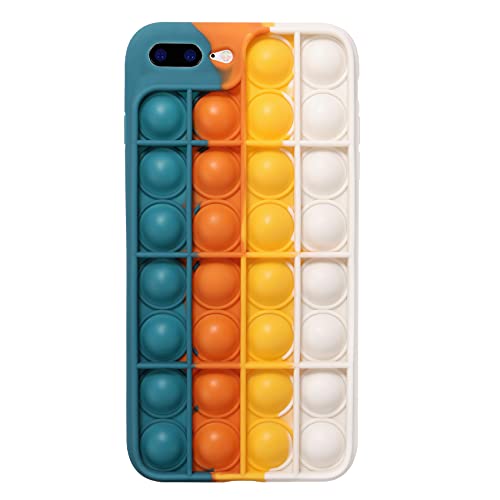 EVERMARKET Push Pop Bubble Fidget Sensory Toys Case for iPhone 7 Plus/ 8Plus, Push Pop Bubble Silicone Case for iPhone 7Plus/iPhone 8Plus, Drop Protection Case 5.5inch (Blue Yellow) EVERMARKET Push Pop Bubble Fidget Sensory Toys Case for iPhone 7 Plus/ 8Plus, Push Pop Bubble Silicone Case for iPhone 7Plus/iPhone 8Plus, Drop Protection Case 5.5inch (Blue Yellow)