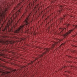 Image of Knit Picks Wool of the Andes Red 100% Wool Yarn Pack for Knitting | 10 skeins (500g total) of soft worsted weight crocheting yarn in Cranberry color, good for felting.