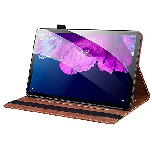Aimigel Case for Lenovo Tab P11 Pro (2nd Gen) / Tab P11 Pro Gen 2 11.2 inch Magnetic PU Leather Folio Stand Shell Cover Foldable Card Holder Multi-Angle Tab P11 Pro 2022 11.2",Brown by Varohix - Image 3