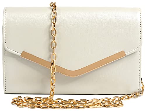 Image of Clutch Purse Evening Bag for Women，Envelope Handbag With Detachable Chain | With Detachable Chain