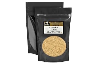 Smoke Granulated Garlic by Spice Specialist - 10 oz. 0.63 lbs. - KOSHER Small & Bulk Options