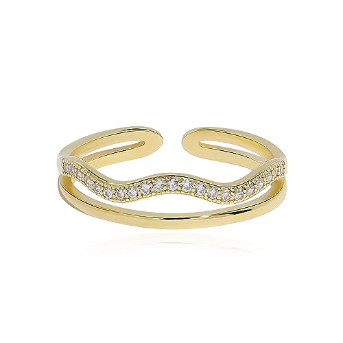 Bague argent femme empilables Meissa taille réglable : finis les problèmes de taille en or