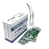Box of 100 Scalpel Sterile Blades Carbon Steel Individually Foil Wrapped (Blade #12)