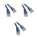 eDragon Cat5e Ethernet Patch Cable, (14 Feet/4.2 Meters), Snagless/Molded Boot, Blue, (3 Pack)