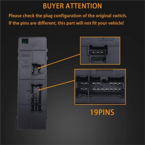 Interrupteur bouton de commande commutateur fenêtre électrique pour Nissan Sylphy
