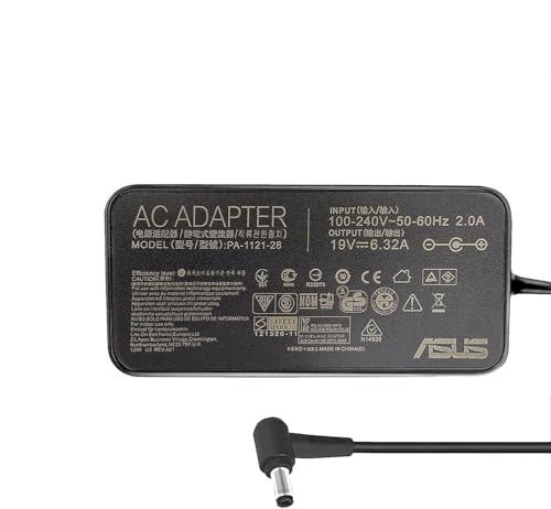 Image of WeFly 120W 19V 6.32A 5.5mm x 2.5mm A15-120P1A PA-1121-28 Laptop Adapter Charger for Asus FX504 UX510UW N56J N56VM N56VZ N750 N500 G50 N53S N55 Laptop Adapter
