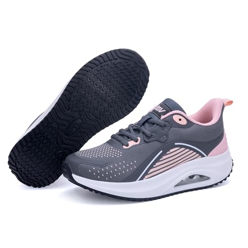 Image of Gyeice Women's Walking Shoes Arch Support Orthotic Breathable Tennis Sneakers for Plantar Fasciitis Pain Relief US 5.5-11