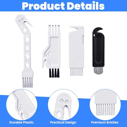 Image of 4 PCS Handheld Vacuum Cleaner Brush, 4 Styles Universal Dusting Brush, 2 in 1 Vacuum Roller Cleaning Tool for Sweeping Robot