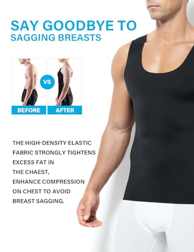 Men's Compression Tank Top Slimming Body Shaper Undershirts Muscle Vest2