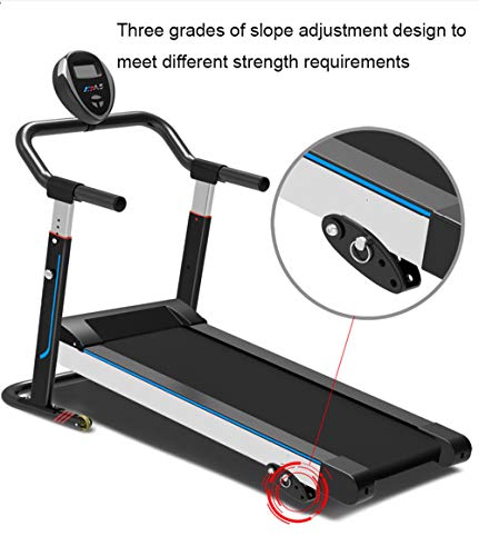 Image of Household Small Treadmill Foldable Treadmill Walking Machine, Ultra-Quiet Fitness Aerobic Sports Equipment Adjustable Height Slope Adjustment,Pink