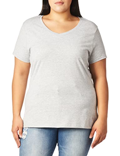 Hanes Women's X-Temp V-Neck Tee, Light Steel, Small - image 1