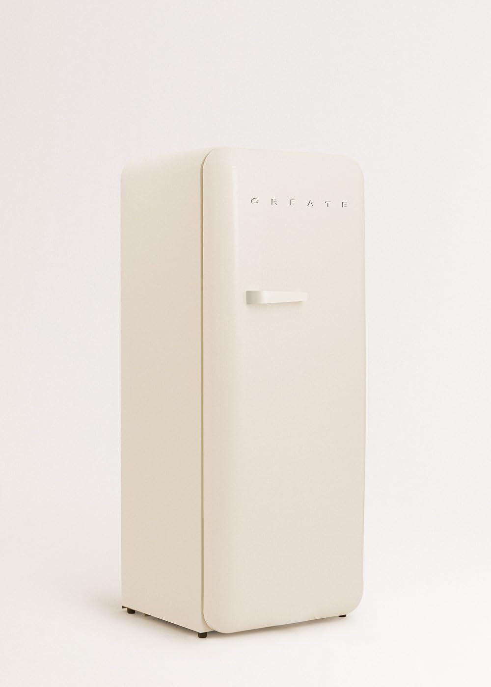 CREATE / RETRO FRIDGE 150 WOOD/Frigorífico blanco roto maneta madera con congelador 281L / 102W. bajo consumo. diseño vintage. 150cm. 3 estantes. regulador temperatura. botellero. 60x60x150cm — view 155