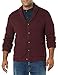 Amazon Essentials Men's Long-Sleeve Soft Touch Shawl Collar Cardigan, Burgundy, XX-Large