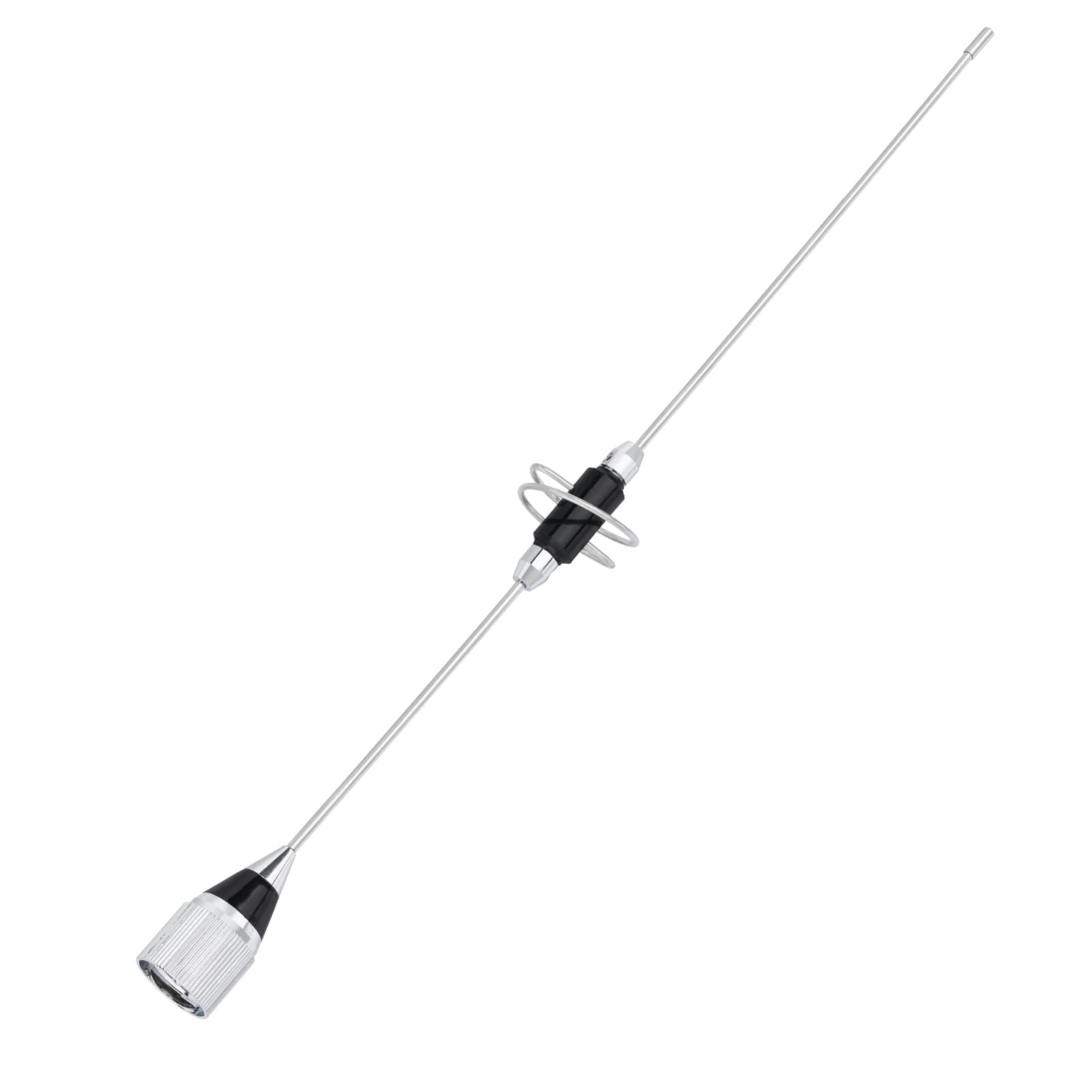 Bingfu Antenne Radio Mobile VHF UHF Double Bande 136-174 MHz & 400-460 MHz, Antenne Ham Voiture Véhicule 39 cm avec Connecteur PL259 pour Appareils de Communication Bidirectionnelle