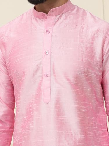 Image of SOJANYA Men's Dupion Silk Solid (Since 1958 Kurta Set & Churidaar Pyjama