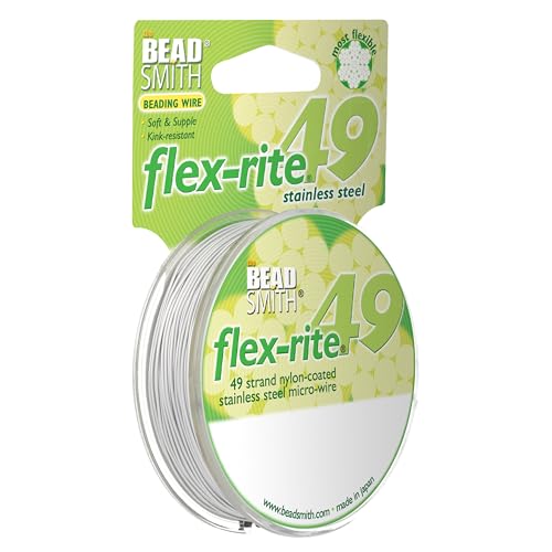 The Beadsmith Flex-Rite Beading Wire 49-Strand 0.024 Inch