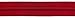 YKK #3 Coil Zipper, 7 Inch Length, Hot Red 519 (100 Pack)