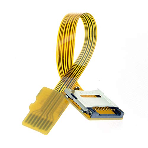 Chenyang Micro SD TF Memory Card Kit Male to Female Extension Soft Flat FPC Cable Extender 10cm