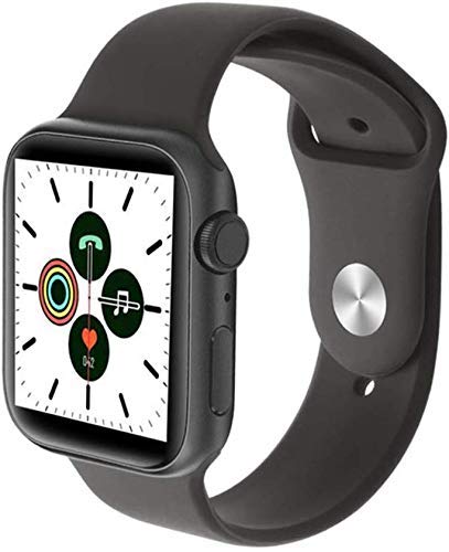 HX0945 IWO 11 Bluetooth Inteligente Reloj 1: 1 Caja De 44 Mm Smartwatch I7 para iOS Android Ritmo Cardíaco De La Presión Arterial IWO 10 12,Negro