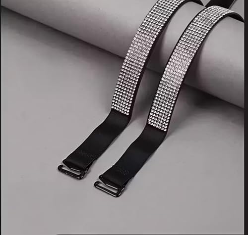 Image of CURATED CART Embroidered Flower Lace Bra Straps for Women -