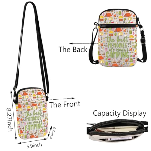TSOTMO The Best Memories Are Made Camping Crossbody Bag Adventure Camper Travel Outdoor Gift for Women2