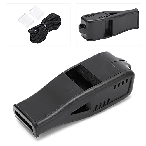 Silbato para árbitro profesional de resina ABS negro miniatura 5