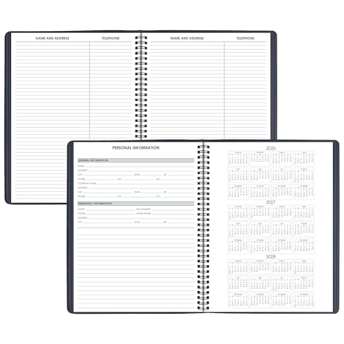 Image of AT-A-GLANCE 2027 Appointment Book Planner, Weekly, 13-Month Jan-Jan, 8.25 inch x 11 inch, Navy (709502027)