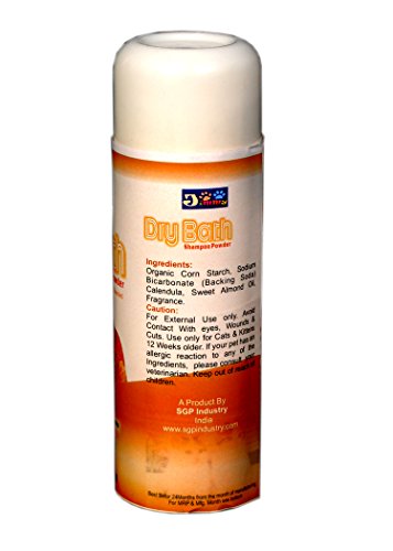 Image of JiMMy Pet Products Dry Bath Cat Shampoo Powder for Cats and Kittens No Water Needed (300gm)