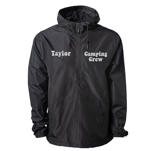 TEEAMORE Custom Embroidered Windbreaker Half-Zip Jacket for Men Women Personalized Embroidery Rain Jacket2