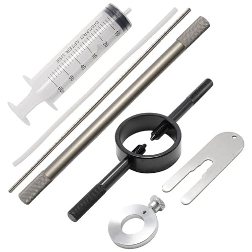 Image of Fork Service Tool Kit, Universal Fork Oil Level Tool, Fork Spring Compressor Damper Rod Bleed Tool Fits Most Street Motorcycles (Fork + Spring Compressor + Damper Rod Bleed Tool)