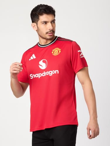 adidas Men's Manchester United 25/26 Home Football Jersey, Red, S