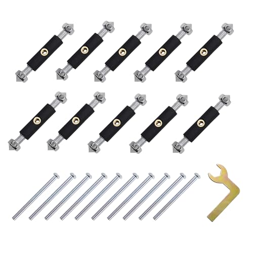 JXPXJMY 10 PCS 86 Type Wall Mounted Switch Box Repair Tool, Electrician Wall Cable Box Fixing Screw Mounting Accessories