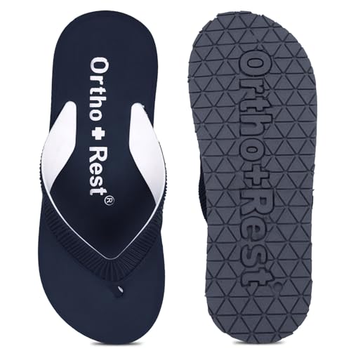 Image of Ortho + Rest Doctor Slippers for Women Orthopedic Non Slip Lightweight Comfortable Flat Casual Stylish Dr Chappals and House Flip flops For Ladies and Girl's