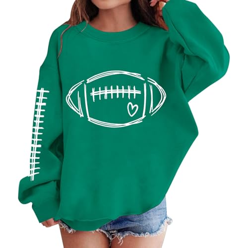 Girls Baseball Pullover Sweatshirts Oversized Long Sleeve Casual Tops Teen Kids Cute Sweatshirts Clothes School Hoodie