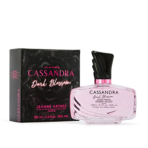 Jeanne Arthes - CASSANDRA DARK BLOSSOM Eau de Parfum - Spray perfume for women - Floral Scent - Notes of Sorbet Pear, Bergamot and Dew Drop - Made in France - Long Lasting - 3.38 Fl.oz