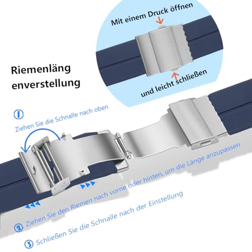 Hearkent Herren Schrittzähler Uhr Ohne Bluetooth,30M wasserdichte,Großen Ziffern,Senioren...